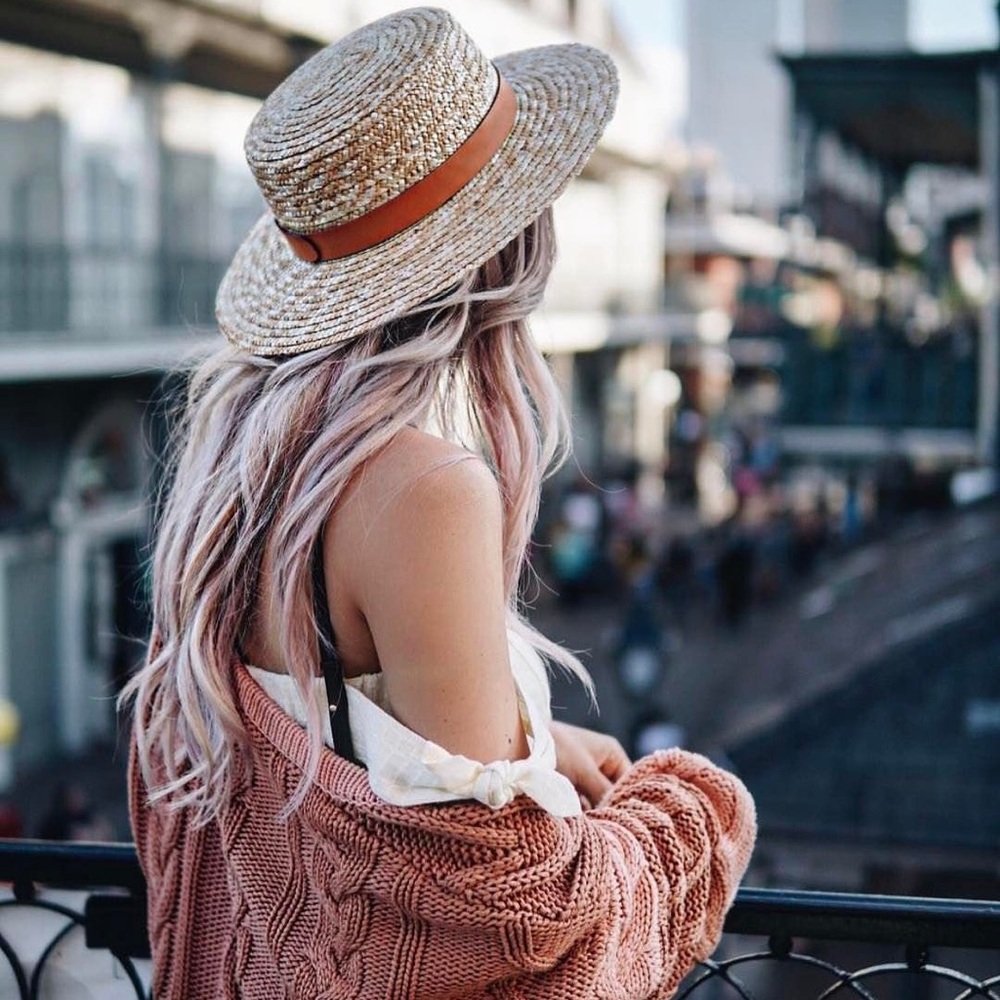 NWT Lack of Color Spencer Straw Boater Hat - Picture 1 of 7